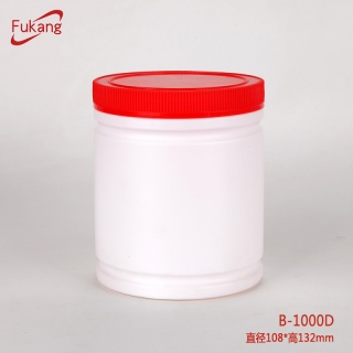 1000ML HDPE大容量塑料瓶 廣口蛋白粉包裝瓶 葛根粉末包裝瓶B-1000D