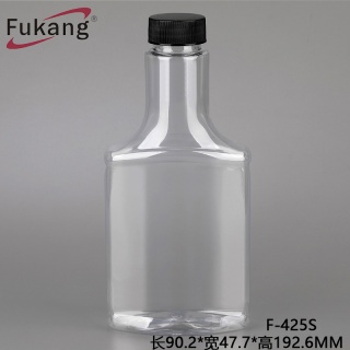 400ml醬汁瓶 扁方形醬料瓶子 pet食品級塑料瓶